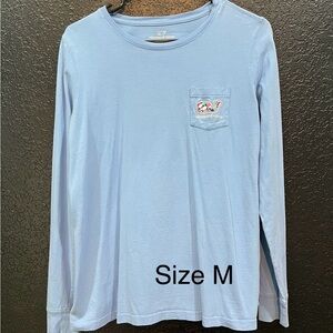 Vineyard Vines Light Blue Long Sleeve Tee
